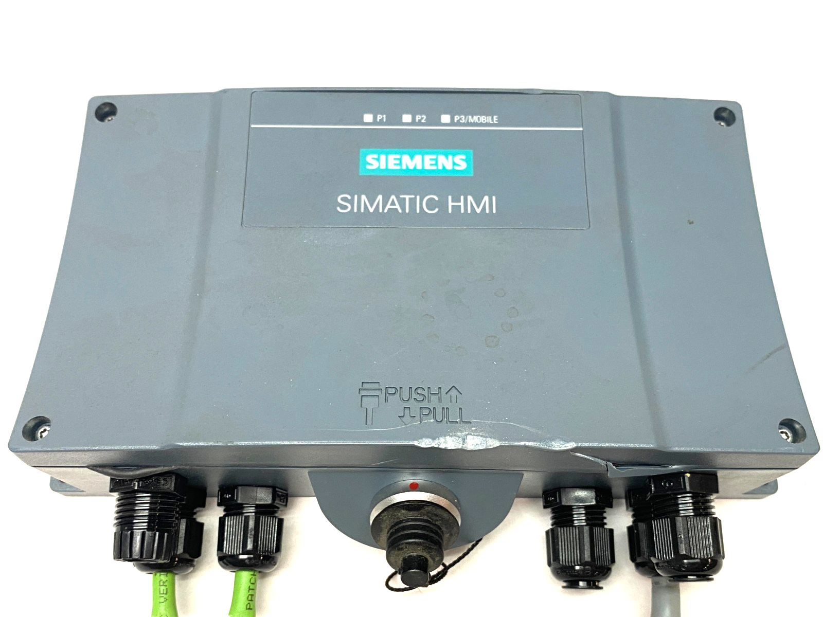 6AV2125-2AE13-0AX0 | Siemens SIMATIC HMI Connection Box FRONT CASE CRACKED - Used - Maverick Industrial Sales