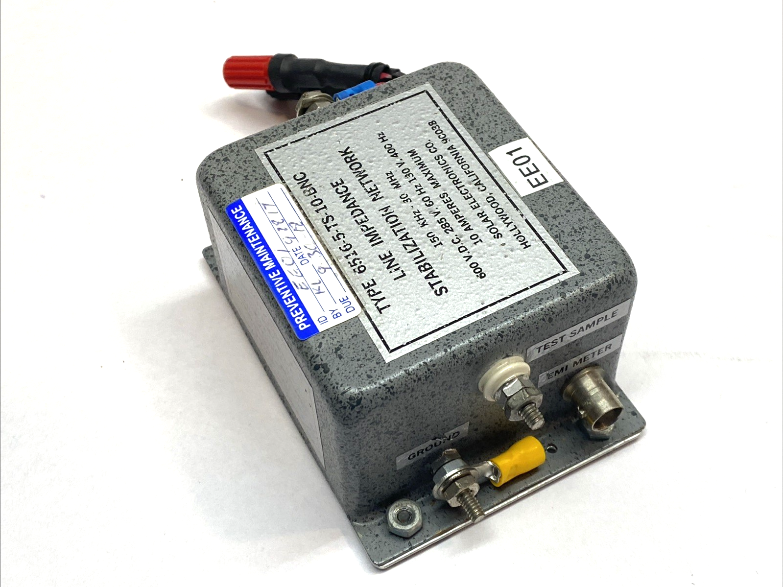 6516-5-TS-10-BNC | Solar Electronics LISN 5A Single-Phase 150 kHz-65 MHz BNC - Used - Maverick Industrial Sales
