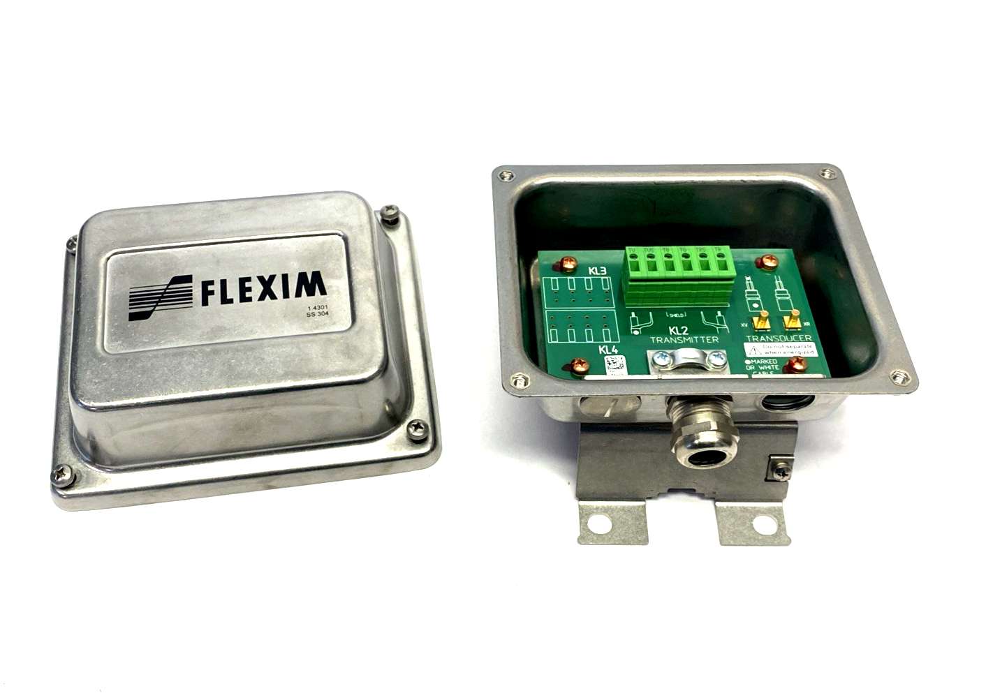 Flexim JB02 Ultrasonic Transmitter/Transducer Junction Box SS304 - Maverick Industrial Sales
