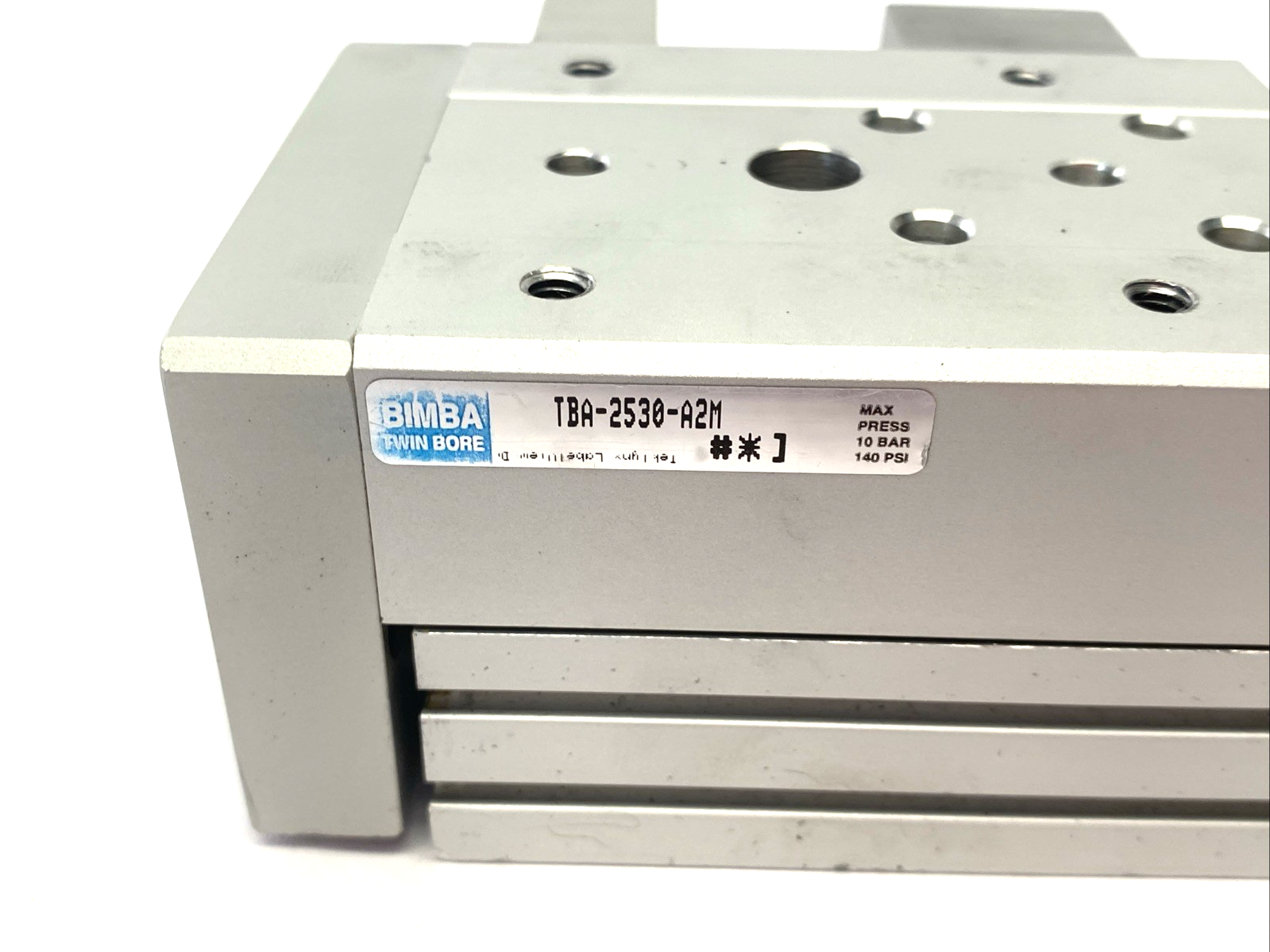 Bimba TBA-2530-A2M Twin Bore Dbl-Acting Guided Slide Table Cylinder, Pneumatic - Maverick Industrial Sales