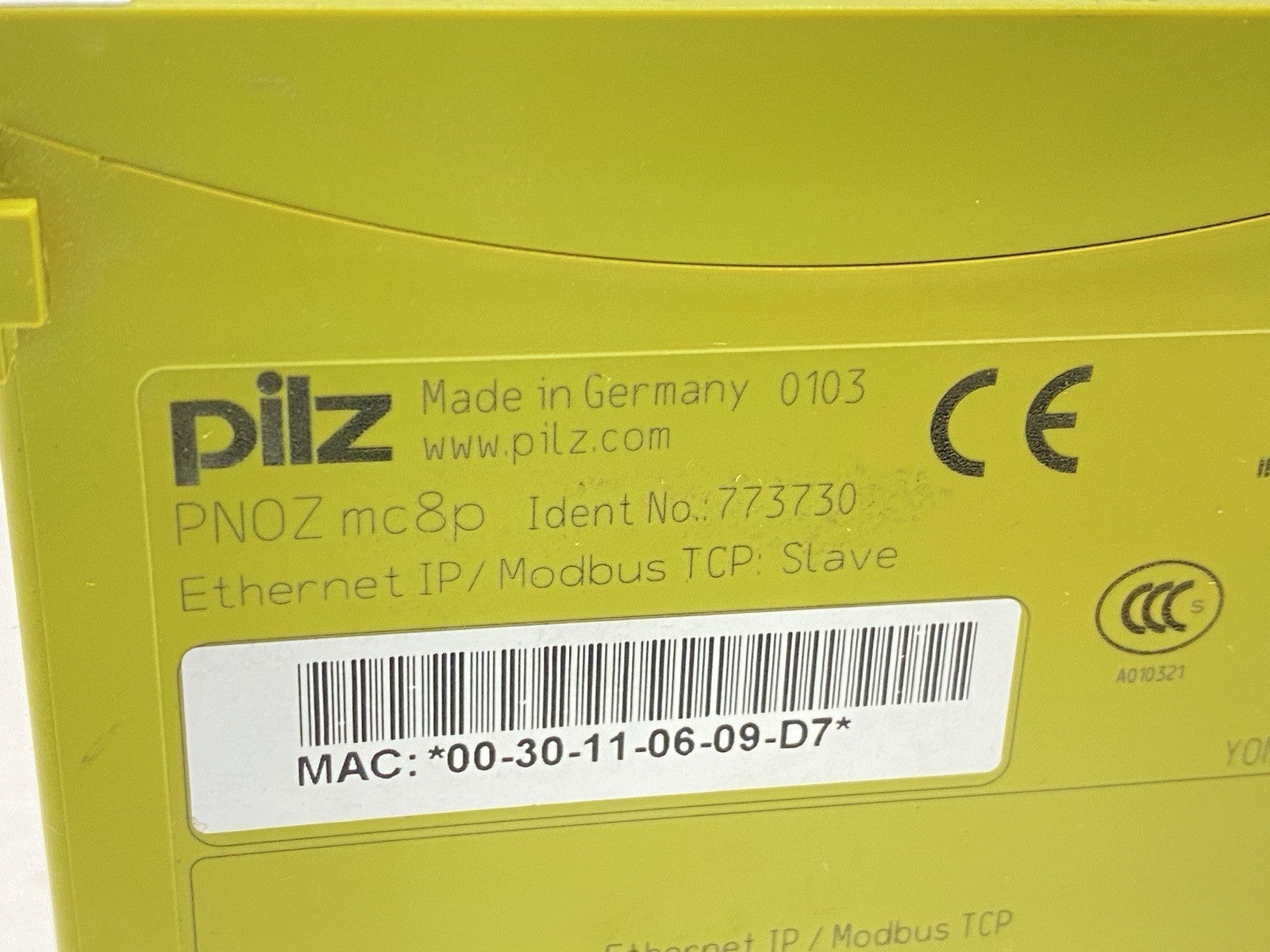 PNOZ mc8p | Pilz Ethernet IP / Modbus TCP Communication Module 773730 - For parts or not working - Maverick Industrial Sales