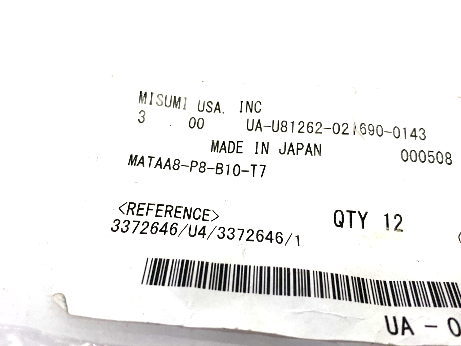 MiSUMi MATAA8-P8-B10-T7 Precision Locating Pin LOT OF 4 - Maverick Industrial Sales