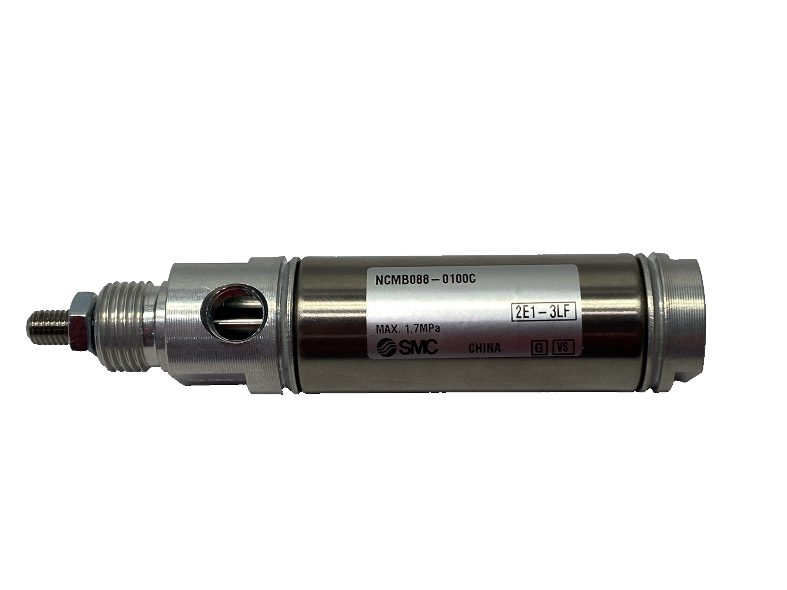 SMC NCMB088-0100C Stainless Steel Round Body Cylinder 7/8" Bore 1" Stroke - Maverick Industrial Sales