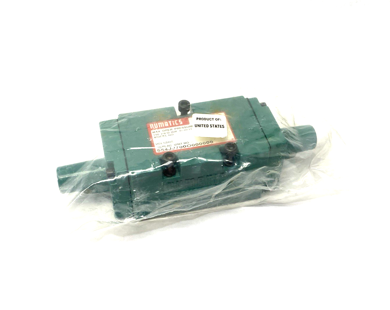 554JJ700O000000 | Numatics Remote Pilot Air Control Valve, 4-Way, 2-Position - New - Maverick Industrial Sales
