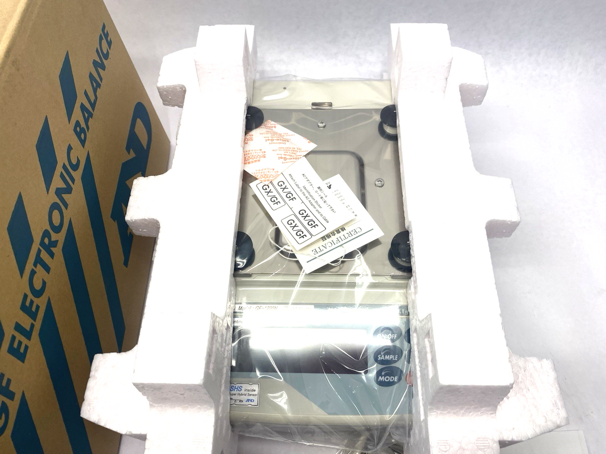 GF1200N | A&D Weighing Digital Precision Scale, 1210g Capacity, Auto Self-Cal. - New – Open box - Maverick Industrial Sales