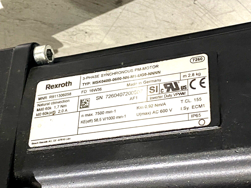 Bosch Rexroth R036450000 Compact Module Linear Actuator CKR-145-NN-1 w/ Motor - Maverick Industrial Sales