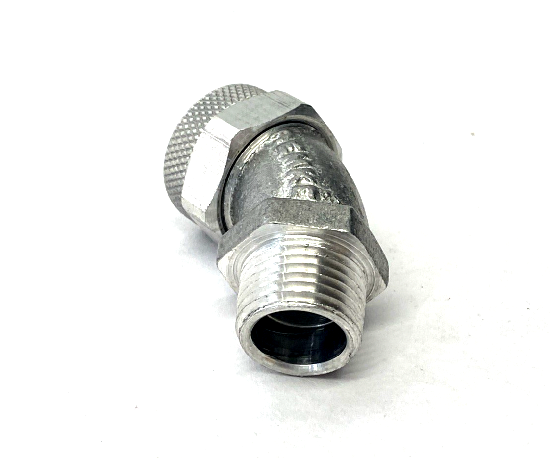 Remke RSR-45100-W Grip-less Cord Bushing, 45 Deg. 1/2" NPT, Aluminum BOX OF 25 - Maverick Industrial Sales