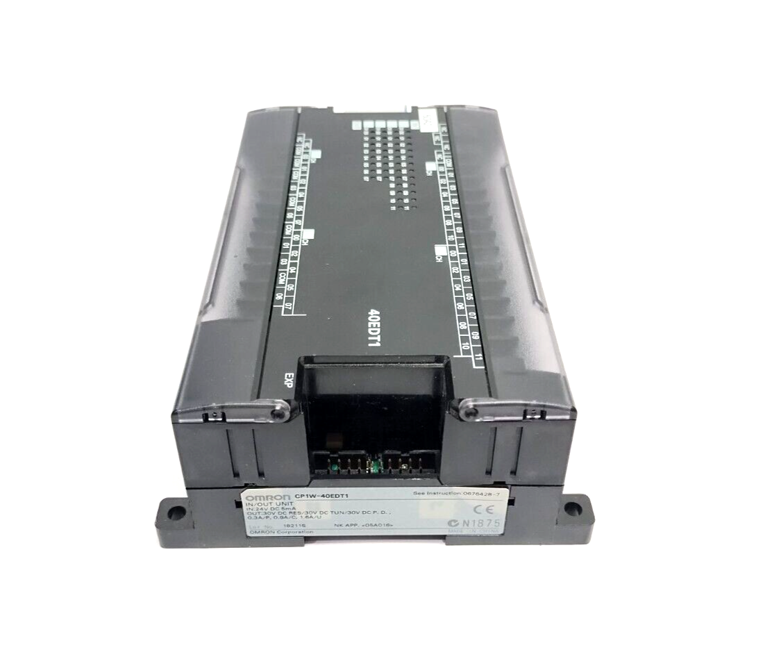 CP1W-40EDT1 | Omron I/O Expansion Unit, 24 x 24VDC Inputs, 16 x PNP Outputs 0.3A - Used - Maverick Industrial Sales