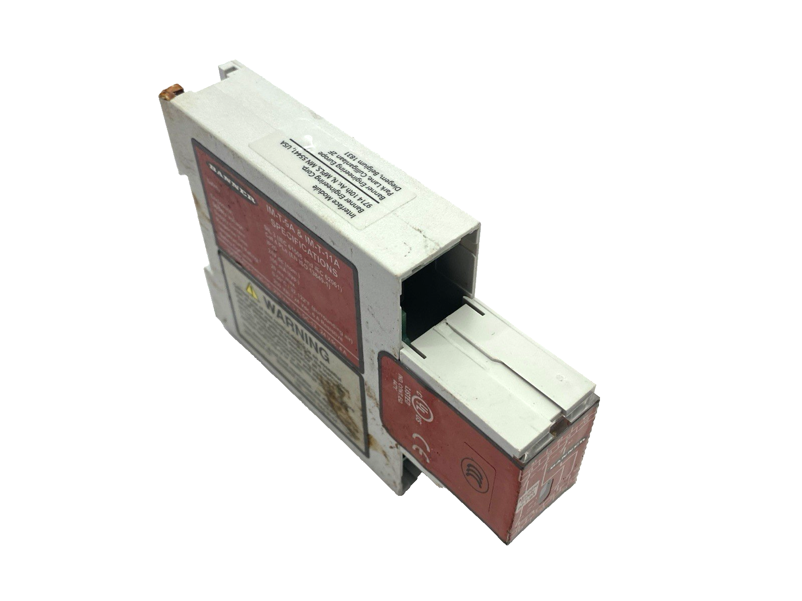 Banner IM-T-9A Light Curtain Safety Relay Module 61425 MISSING CONNECTORS - Maverick Industrial Sales