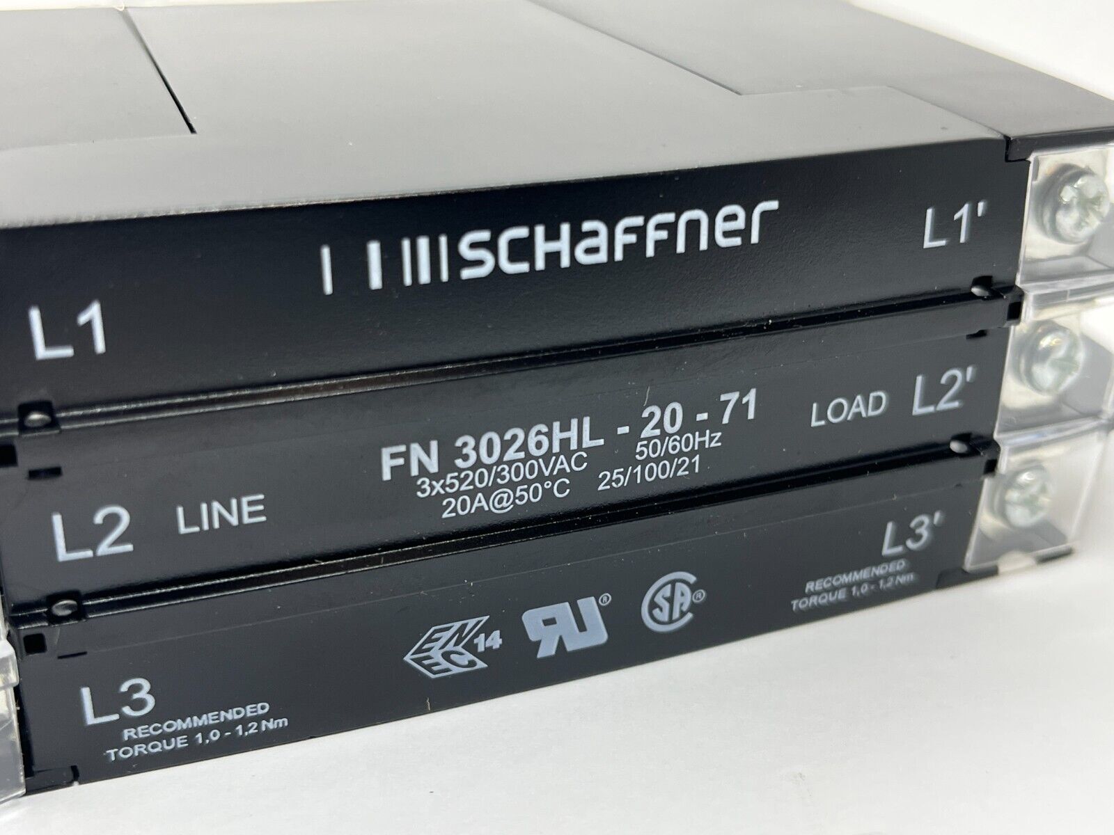 Schaffner FN3026HL-20-71 Power Line Filter 20A - Maverick Industrial Sales