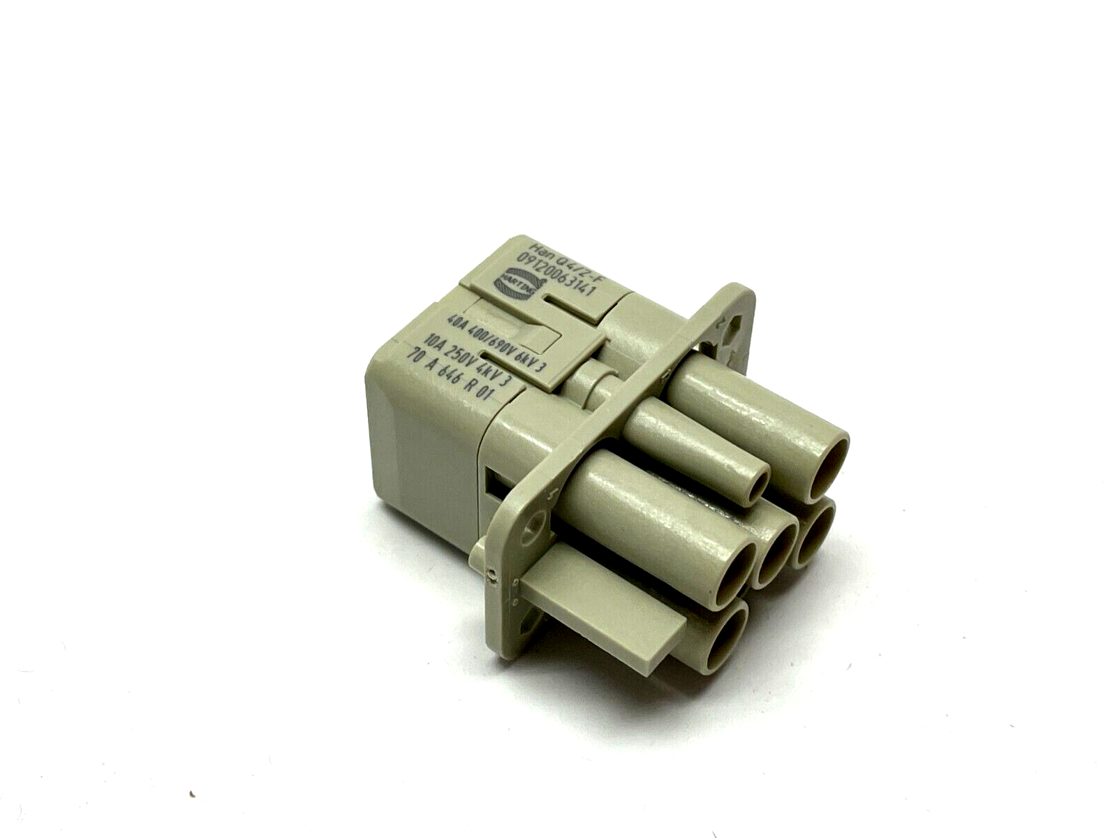 Harting Han Q 4/2 F-c Heavy Duty Power Connector 09 12 006 3141 LOT OF 8 - Maverick Industrial Sales