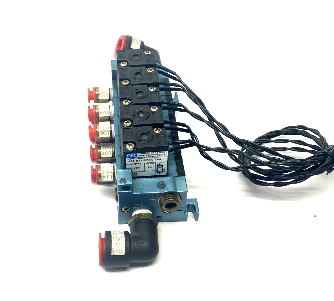 Universal Instruments 47085001/B Valve Pack Manifold Assembly 45A-SA1-DFEA-1BA - Maverick Industrial Sales