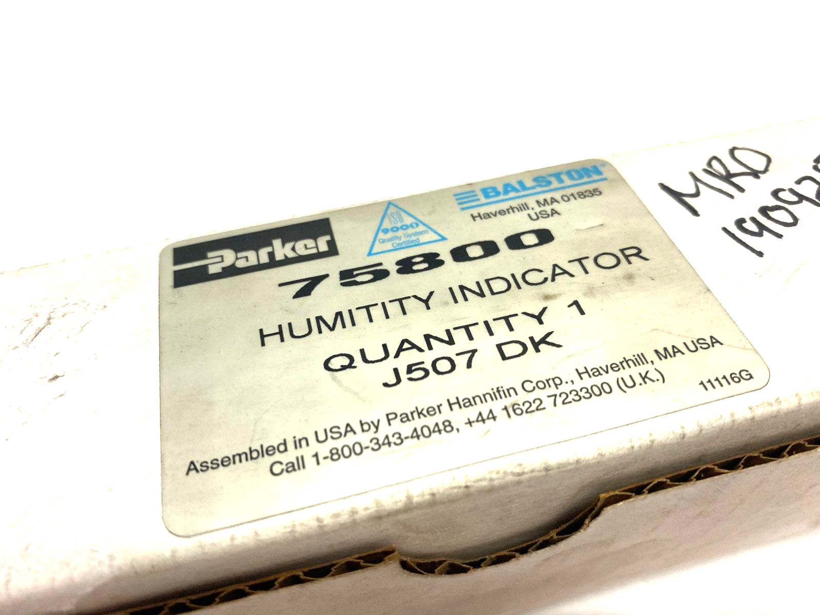 Parker Balston 75800 Humidity Indicator Replacement Filter - Maverick Industrial Sales