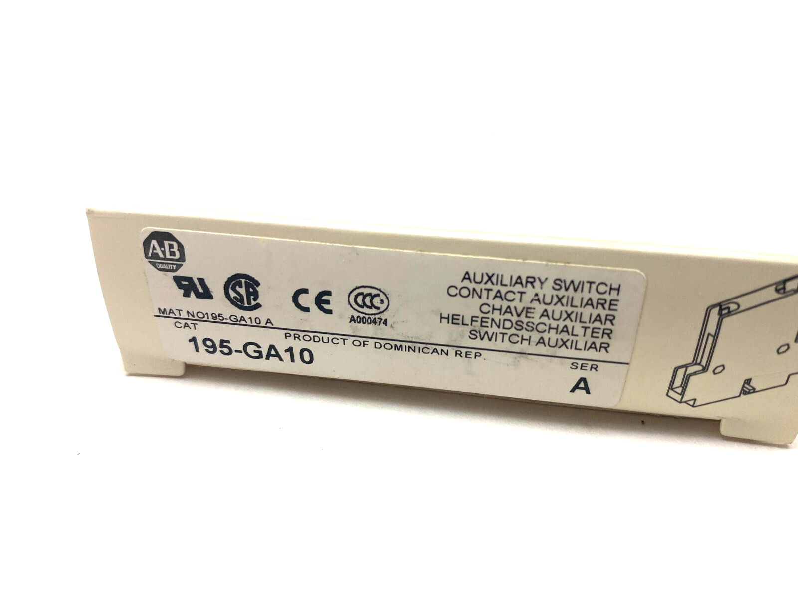 Allen Bradley 195-GA10 Ser. A Auxiliary Contact Switch - Maverick Industrial Sales