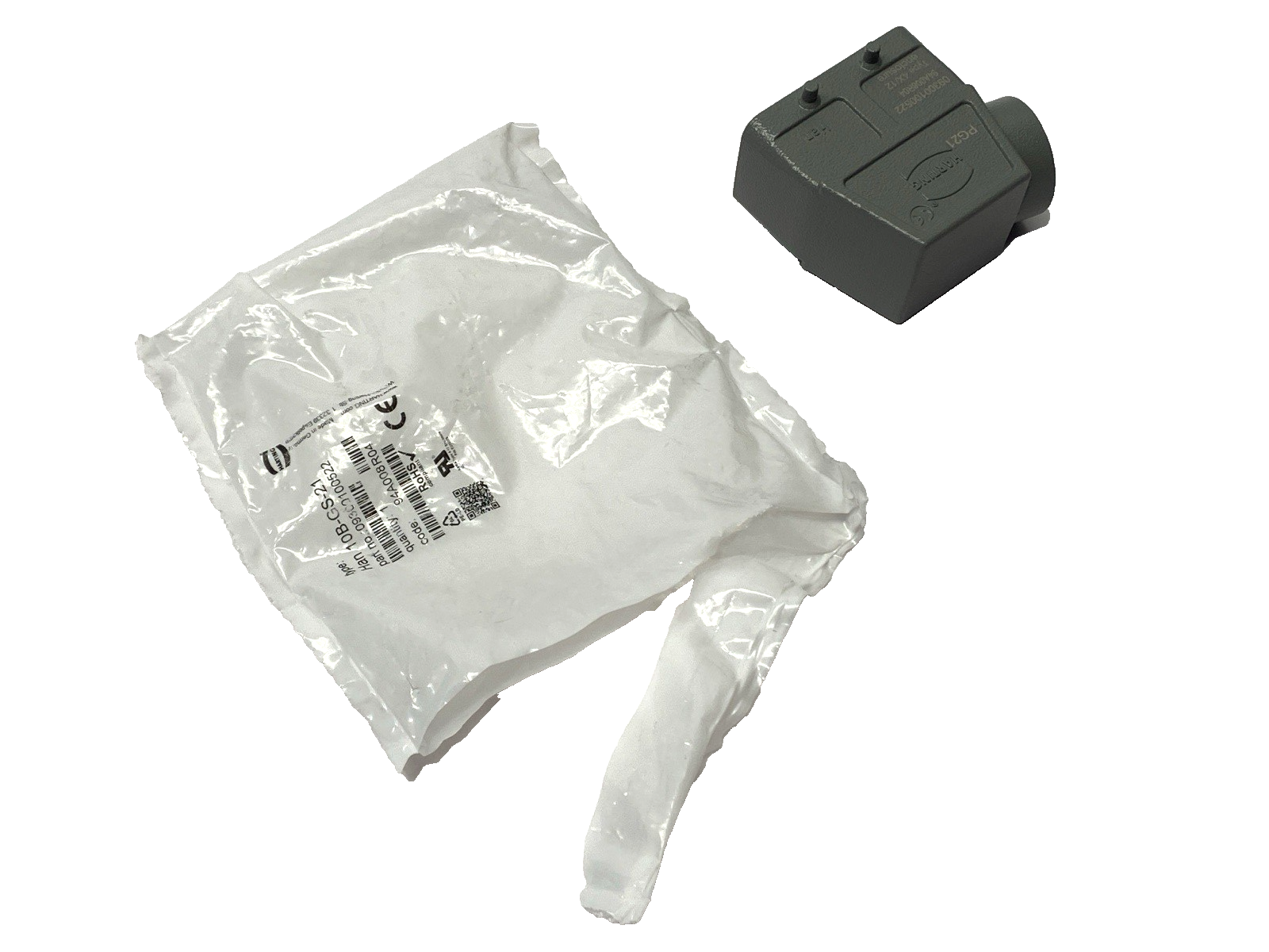Harting 0900100522 Heavy Duty Connector Hood Side Entry Han 10B-GS-21 - Maverick Industrial Sales