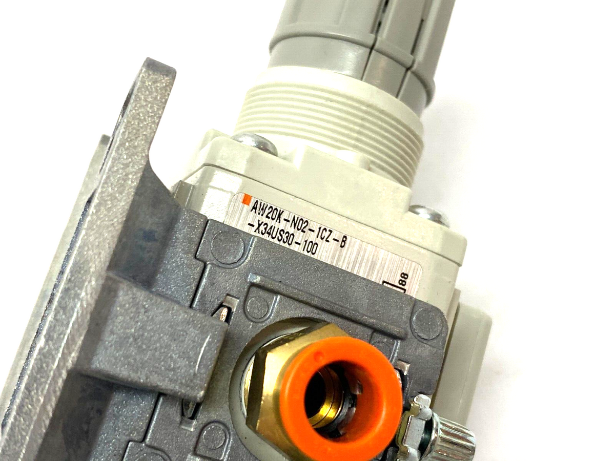 AW20K-N02-1CZ-B | SMC Modular Filter Regulator 3~30psi Set Press w/ Dual Spacers - New – Open box - Maverick Industrial Sales