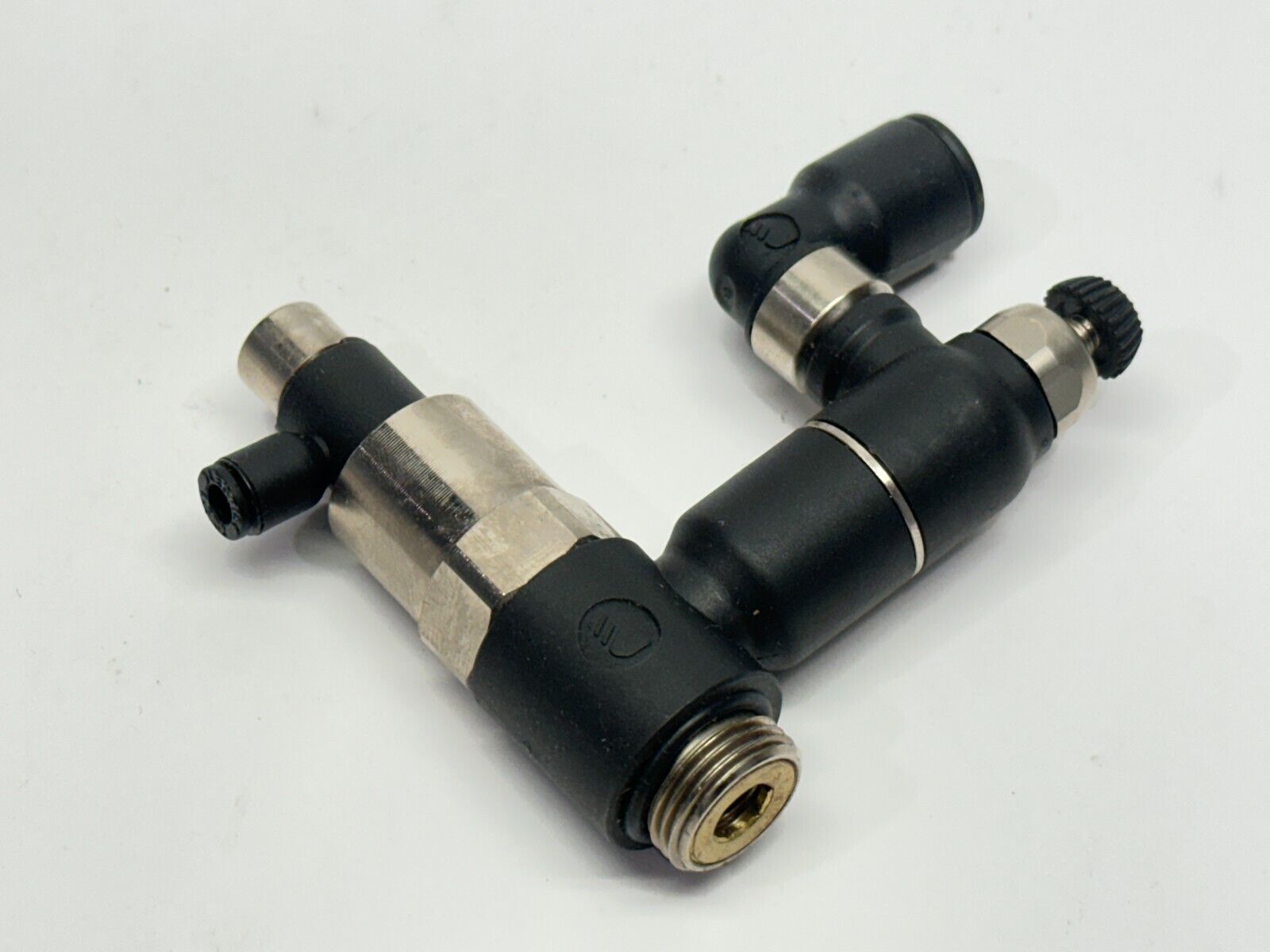 Parker Legris 7894 10 17 Pneumatic Piloted Non-Return Valve 3/8" 10mm OD - Maverick Industrial Sales
