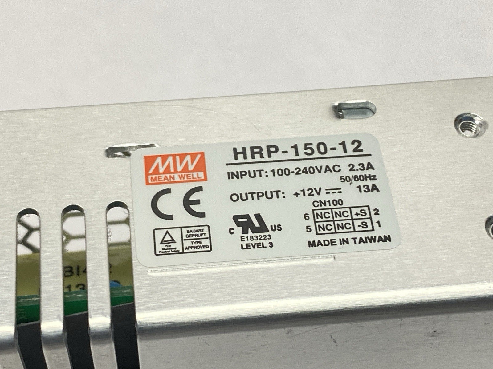 HRP-150-12 | Mean Well Power Supply 13A 12V - Used - Maverick Industrial Sales