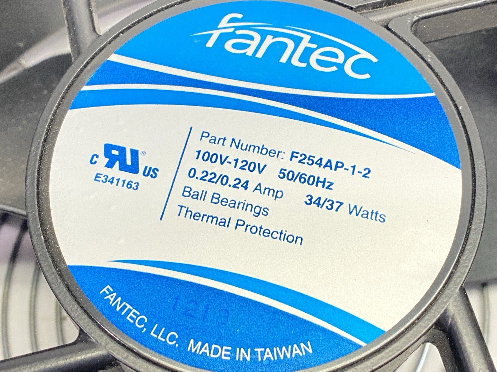 F254AP-1-2 | Fantec Thermal Management AC Fan 0.22/0.24A 100-120V 34/37W w/ Guards - Used - Maverick Industrial Sales
