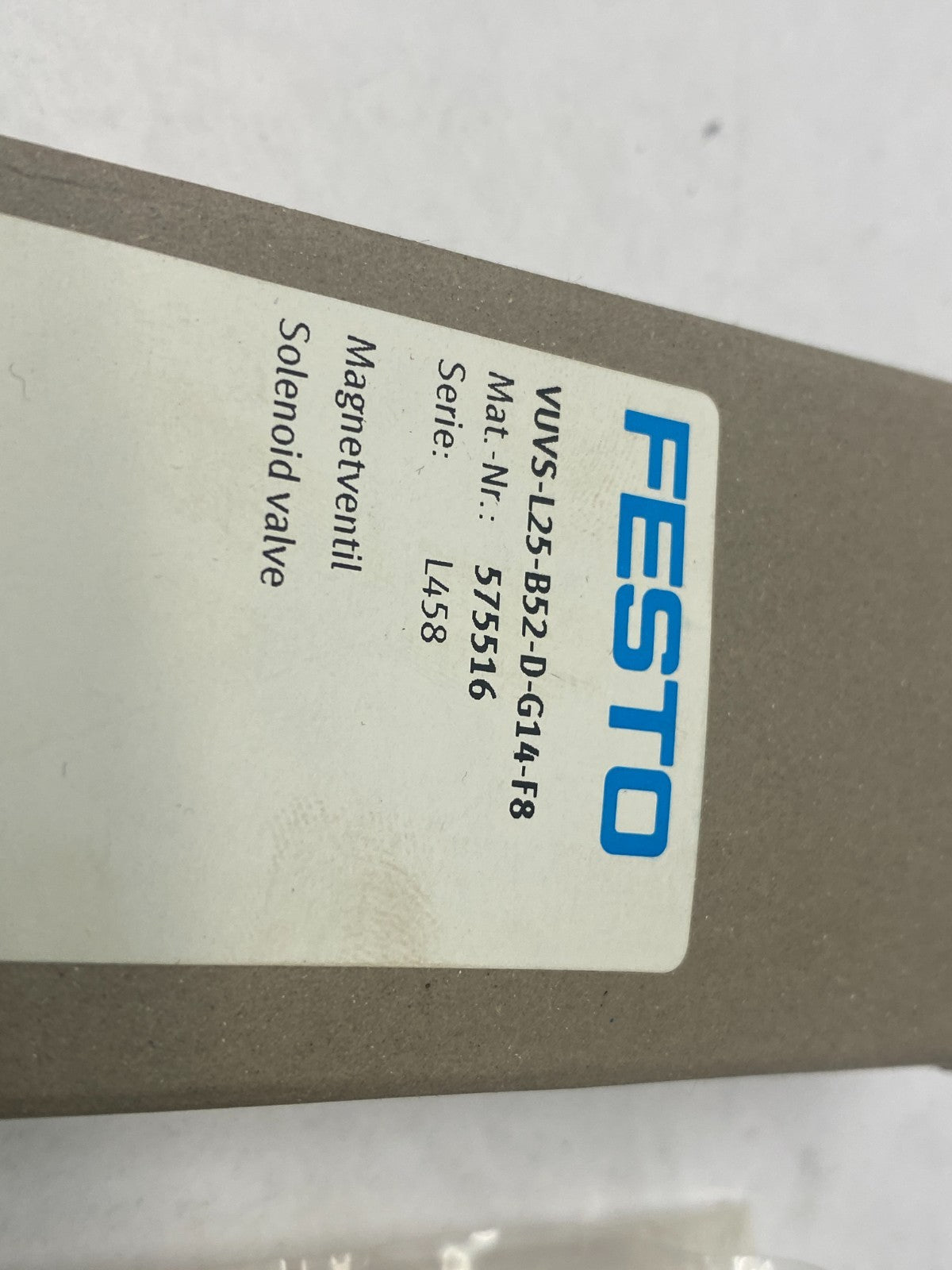 Festo VUVS-L25-B52-D-G14-F8 Solenoid Valve 5/2, Bistable 575516 - Maverick Industrial Sales