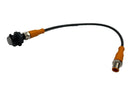 Banner S18LGRXPQ Barrel-Mount Indicator EZ-Light 10-30VDC w/ ifm EVC892 Cable - Maverick Industrial Sales