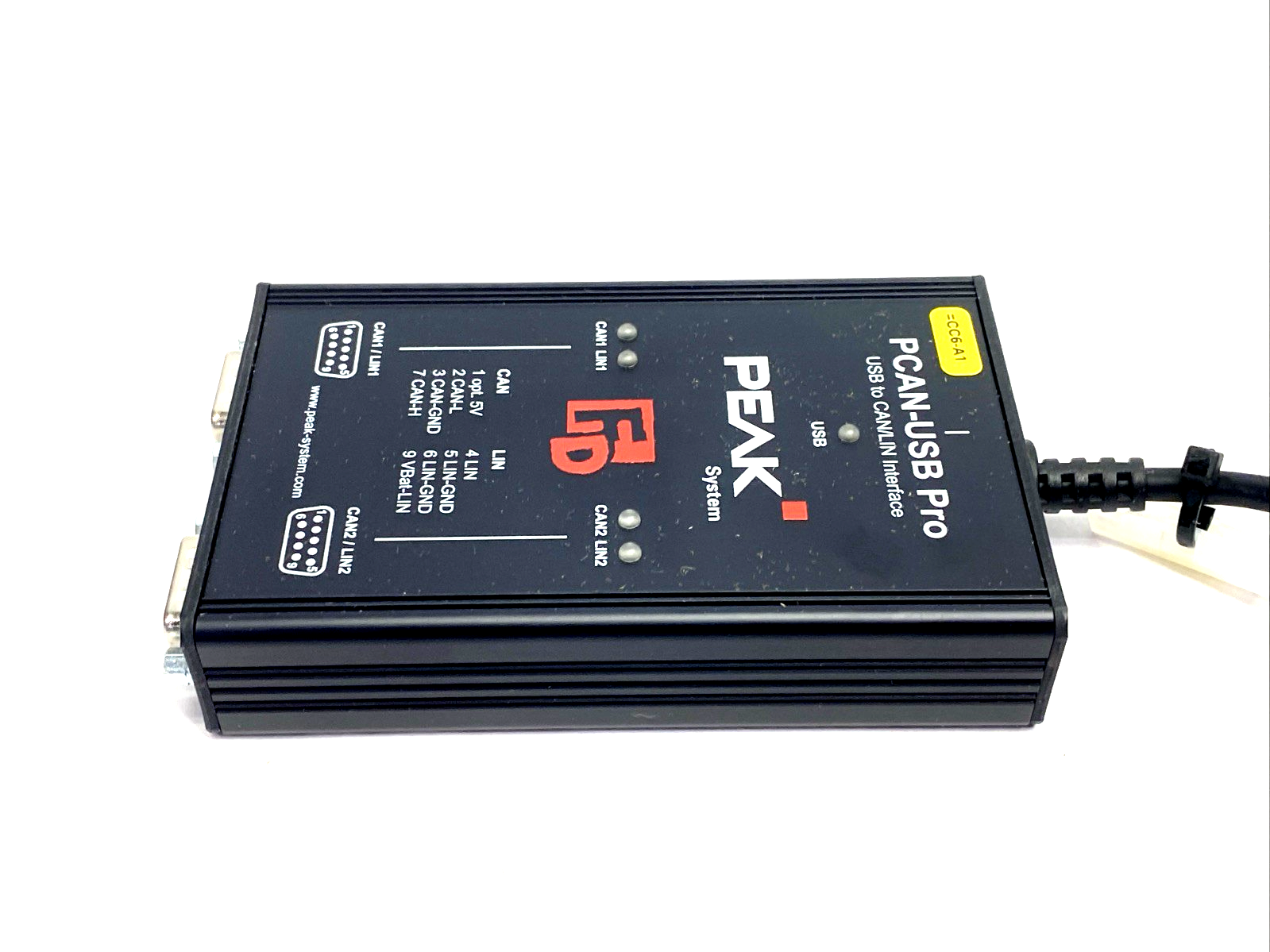 PEAK Systems IPEH-004061 PCAN-USB Pro FD USB To CAN/LIN Interface CUT USB - Maverick Industrial Sales