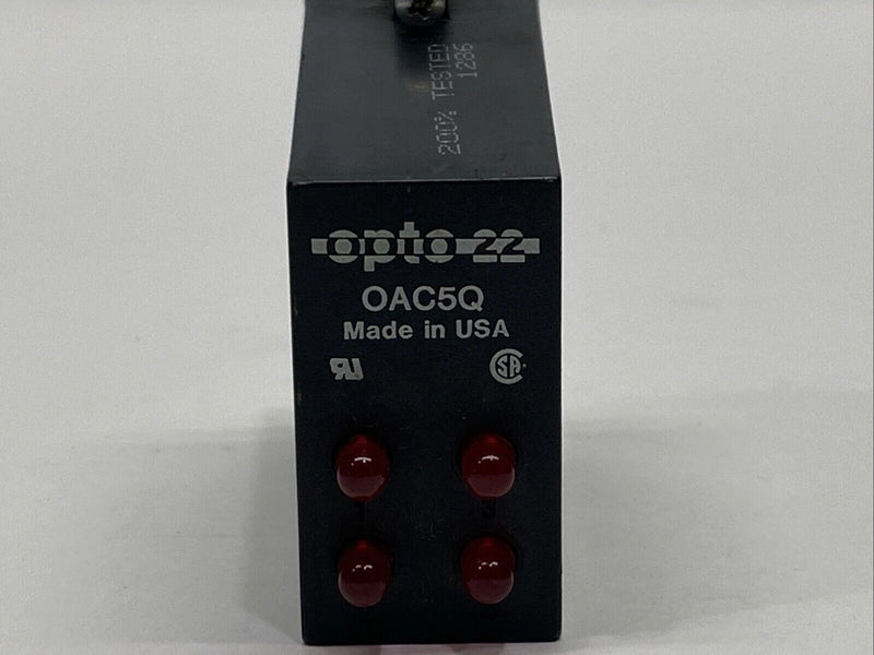 Opto 22 OAC5Q Quad Pak 4-Channel AC Output 12-280VAC 5VDC Logic