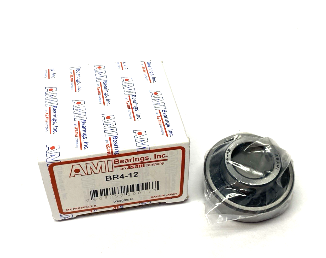 BR4-12 | AMI Asahi Ball Insert Bearing 3/4" Bore Dia. - New – Open box - Maverick Industrial Sales