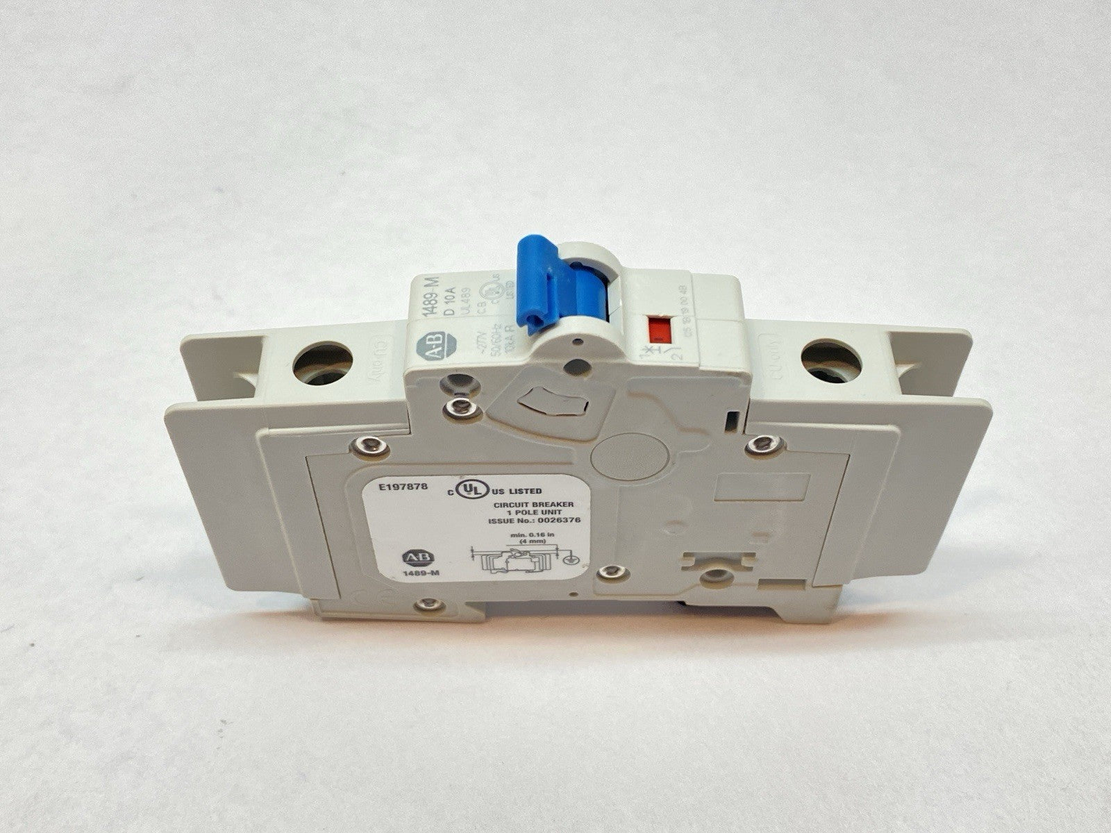 1489-M1D100 | Allen Bradley Ser D Miniature Circuit Breaker 10A 1P 277V - Used - Maverick Industrial Sales