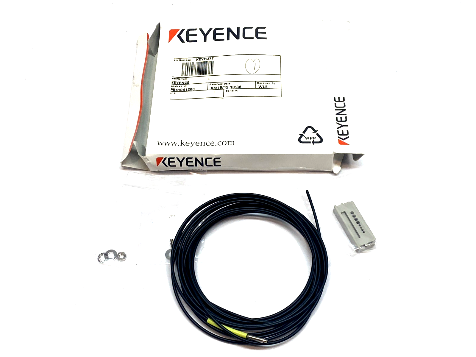Keyence FU-77 Fiber Optic Cable Sensor LOT OF 2 - Maverick Industrial Sales