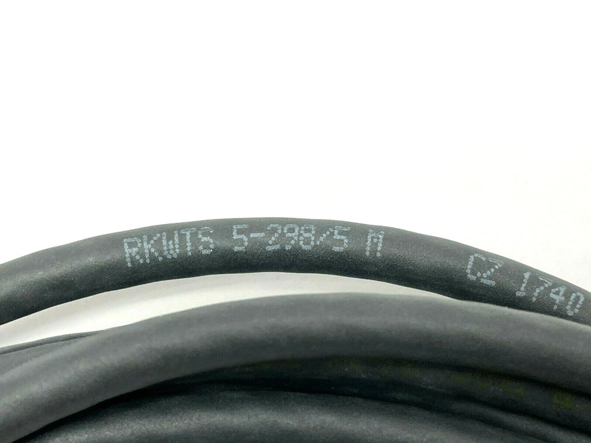 Lumberg Automation RKWTS 5-298/5M Cordset M12 Female Right Angle 5m Length - Maverick Industrial Sales