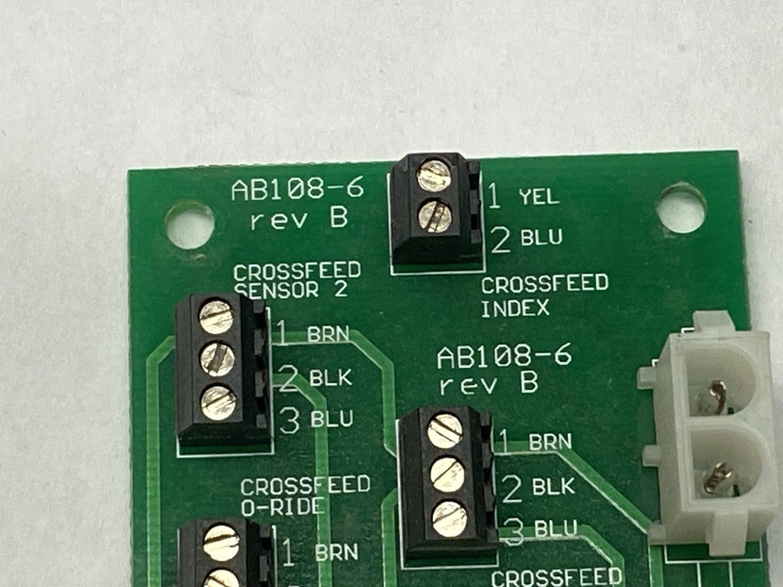 AB108-6 | KIB Enterprises Rev B Conveyor Sensor Circuit Board - Used - Maverick Industrial Sales