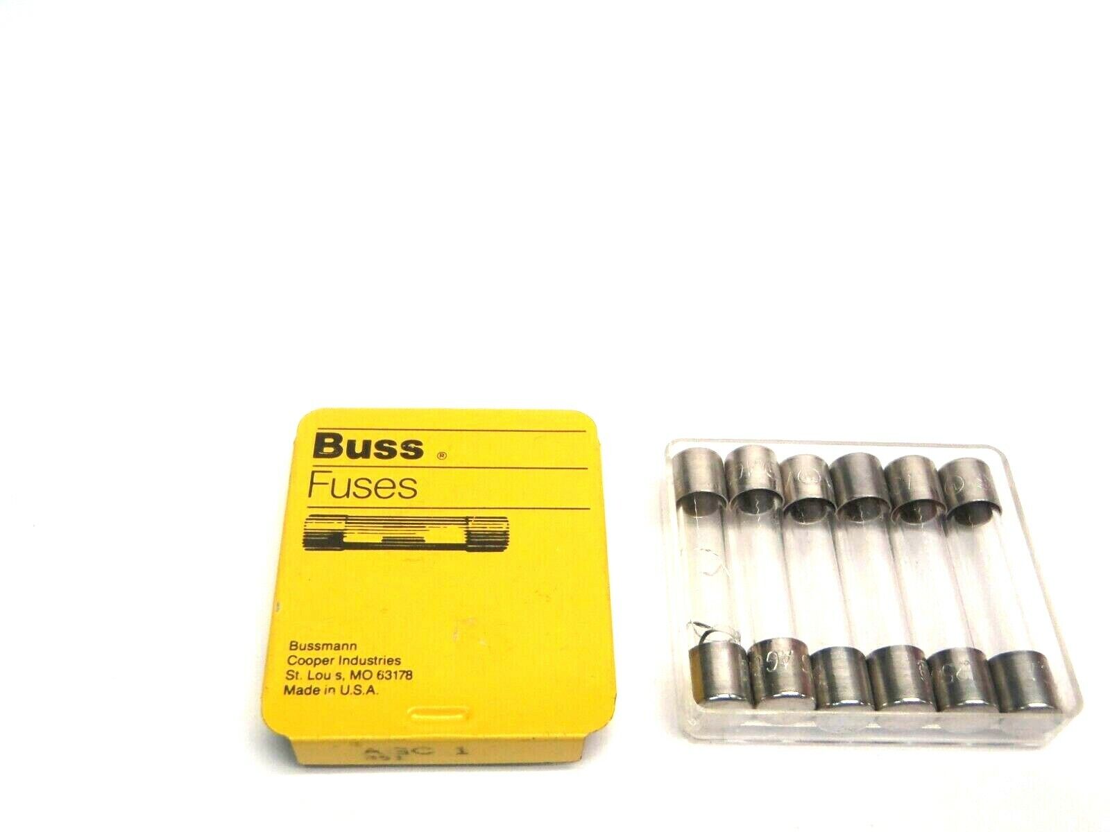 Cooper Bussman AGC 1 Amp 6x32mm Glass Fuses PACK OF 5 - Maverick Industrial Sales