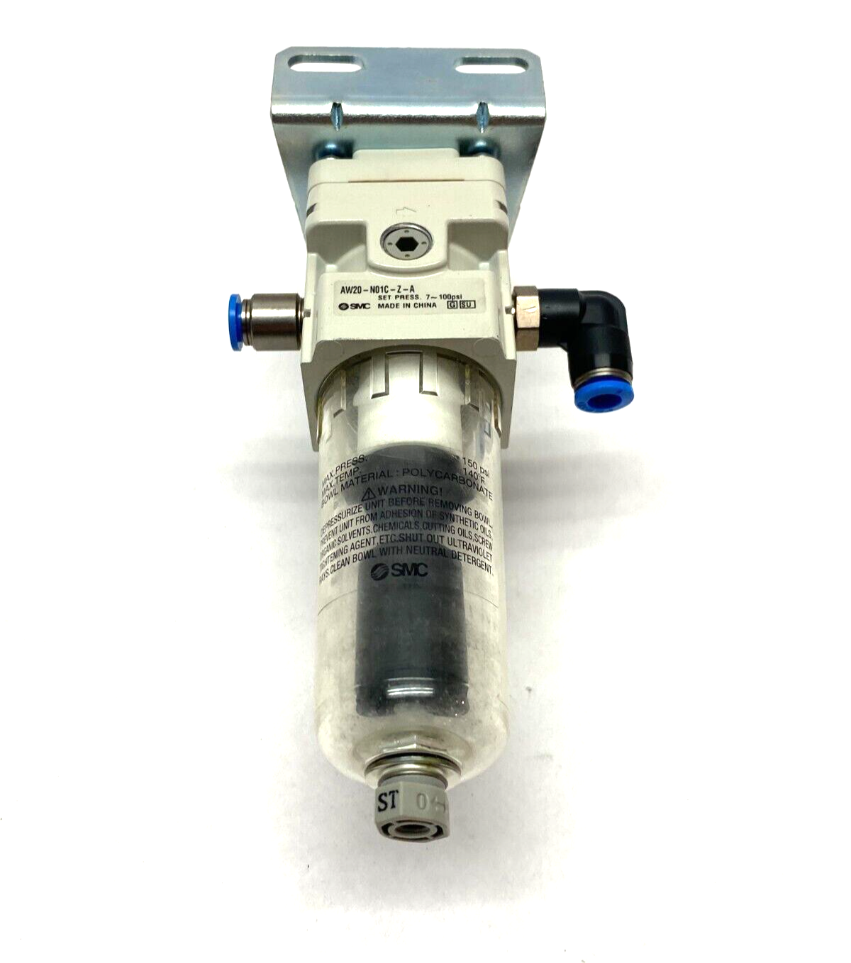 SMC AW20-N01C-Z-A Combination Filter Regulator w/ Gauge & Mounting Bracket - Maverick Industrial Sales
