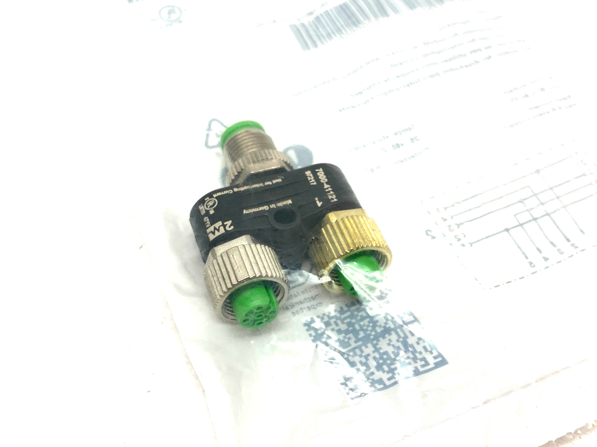 7000-41121-0000000 | Murrelektronik T-Coupler M12 male to 2x M12 female A-cod. - New - Maverick Industrial Sales