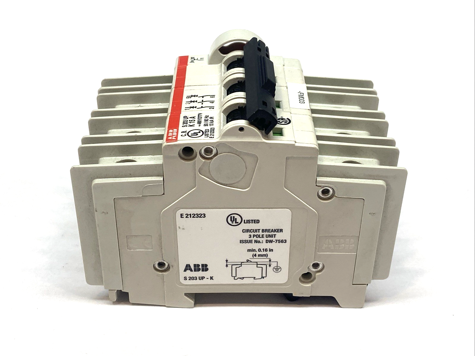 ABB S203UP-K15A Circuit Breaker 15A 480Y/277V - Maverick Industrial Sales