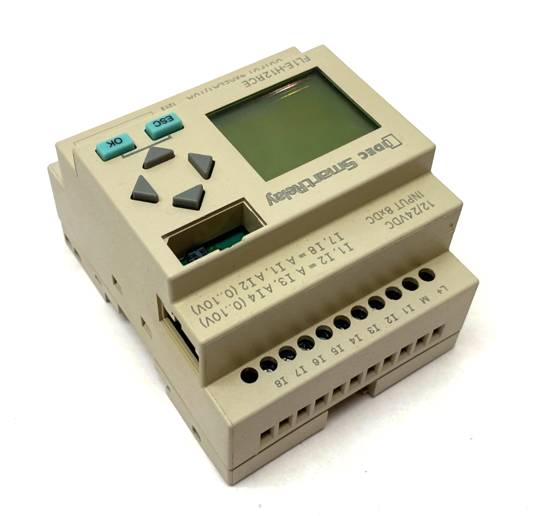 FL1E-H12RCE | IDEC SmartRelay Programmable CPU 8xDC Input, 4xRELAY/10A Output - Used - Maverick Industrial Sales