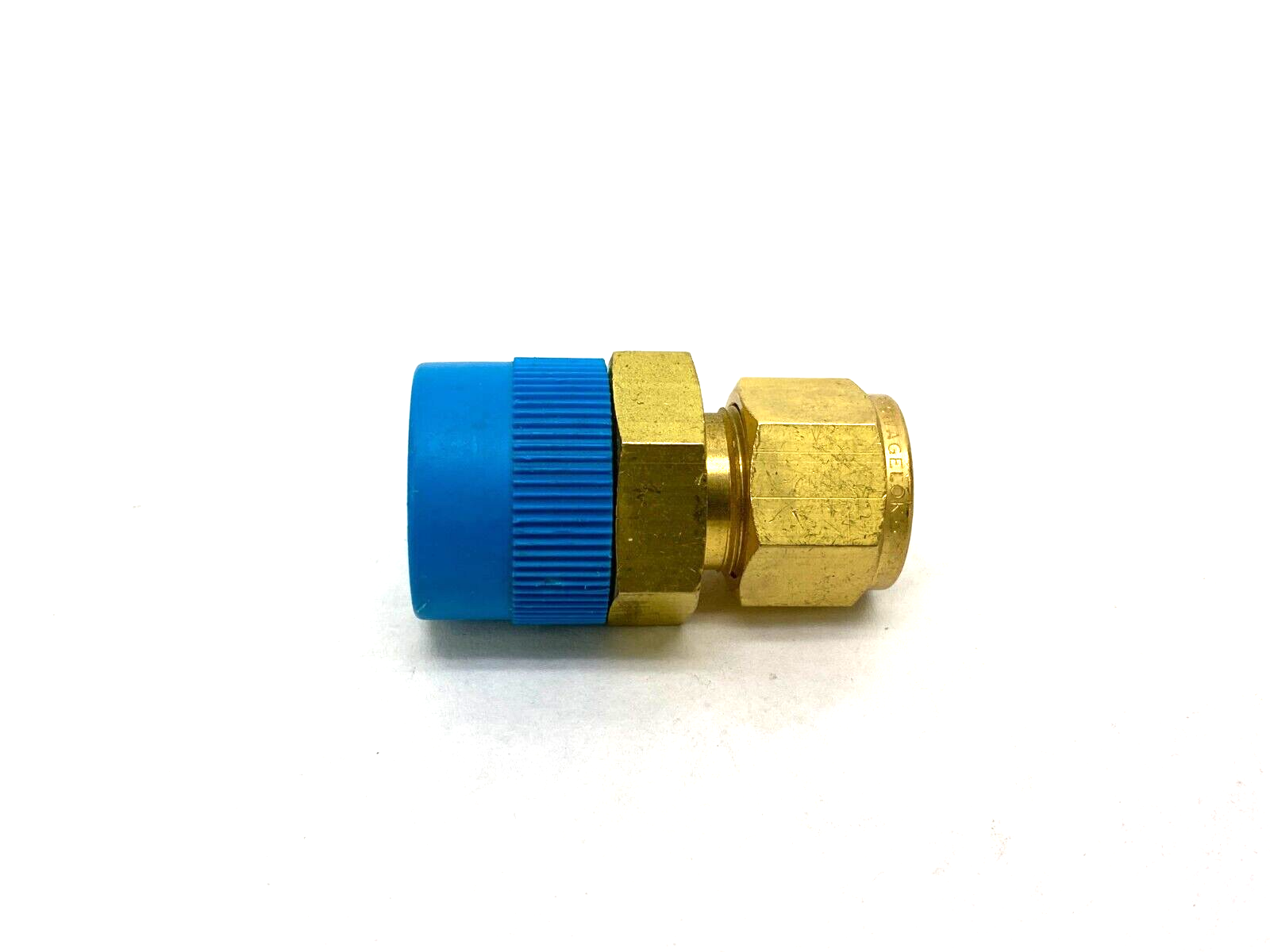 Swagelok B-810-1-12 Brass Straight Compression Fitting 1/2" OD 3/4" NPT Thread - Maverick Industrial Sales