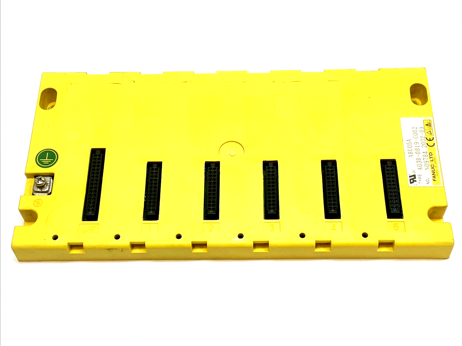 ABU05A | FANUC 5-Slot Horizontal I/O Base Unit Model A CNC Rack A03B-0819-C002 - Used - Maverick Industrial Sales