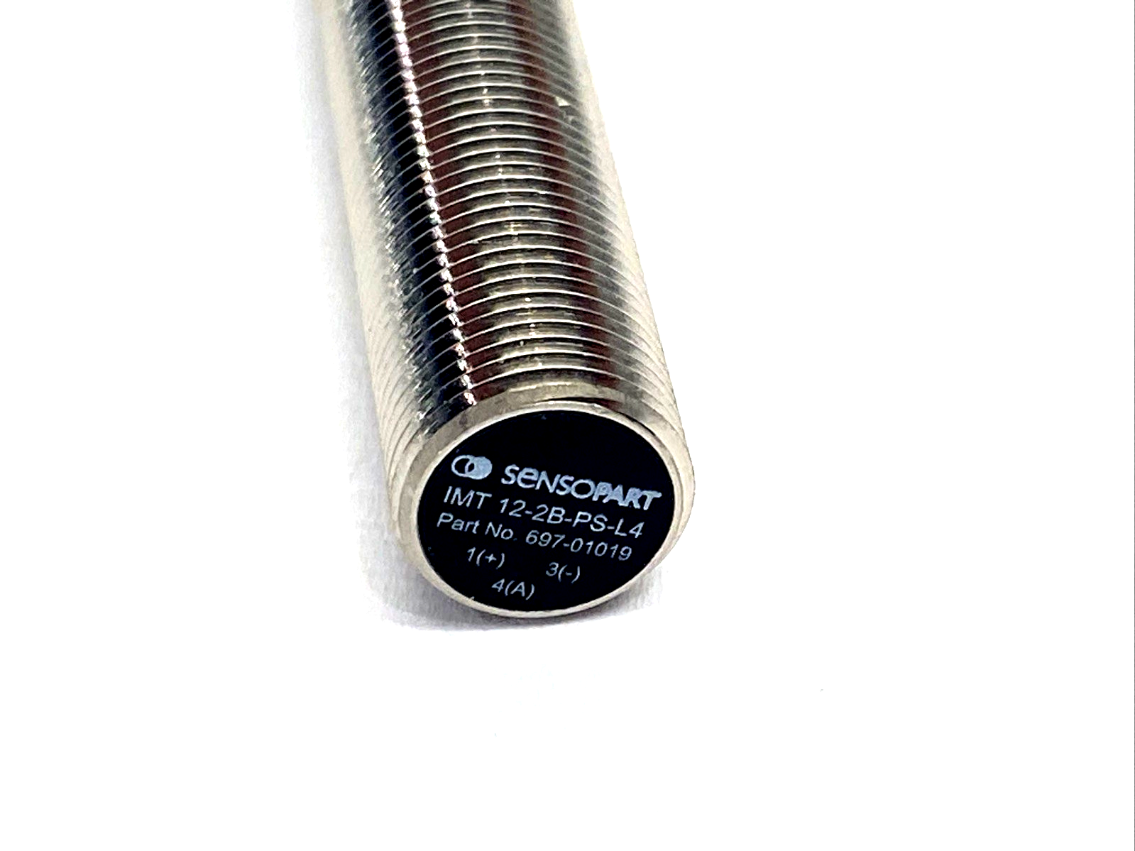 697-01019 | SensorPart Inductive Proximity Sensor M12 3-Pin IMT 12-2B-PS-L4 - New – Open box - Maverick Industrial Sales