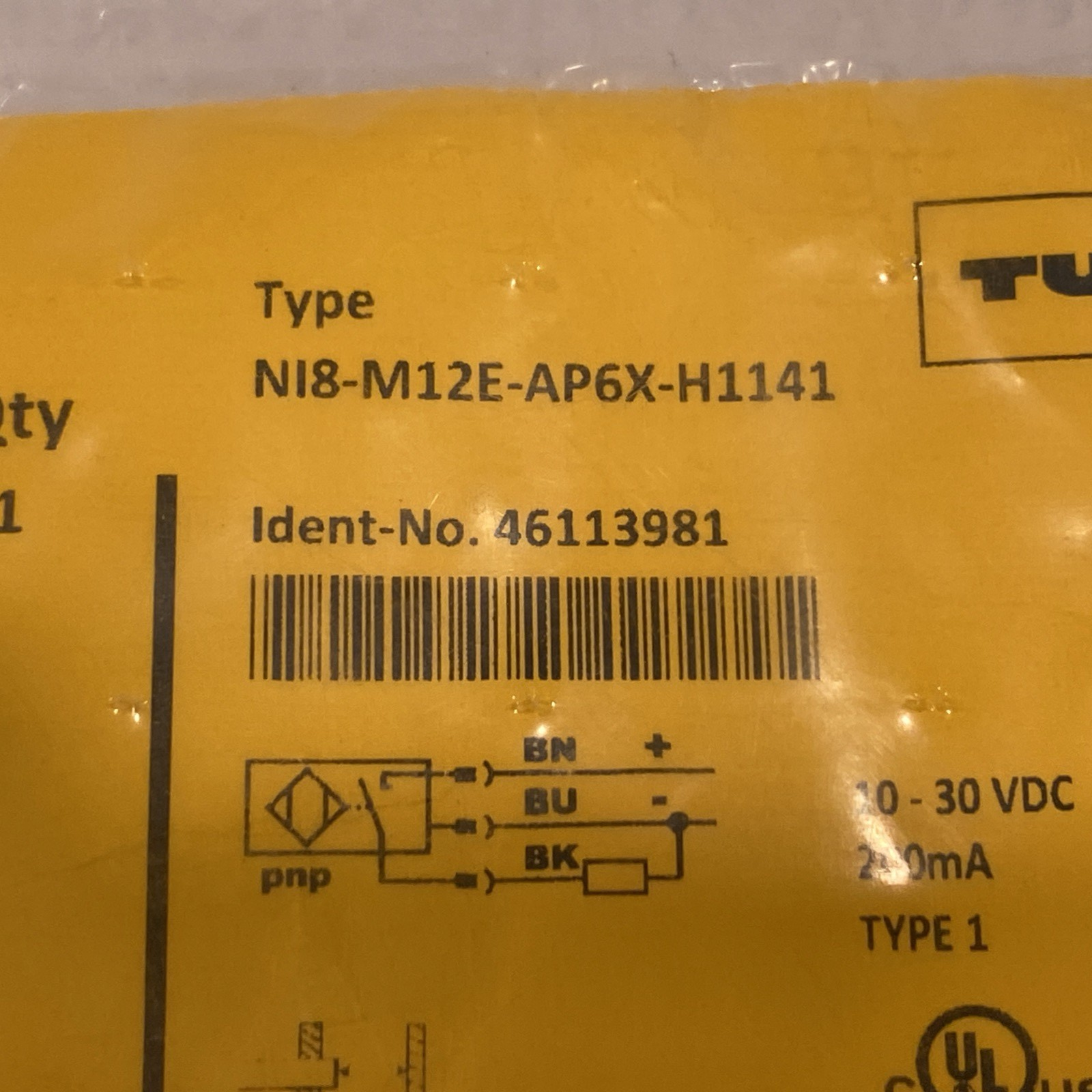 Turck NI8-M12E-AP6X-H1141 Inductive Proximity Sensor 46113981 - Maverick Industrial Sales