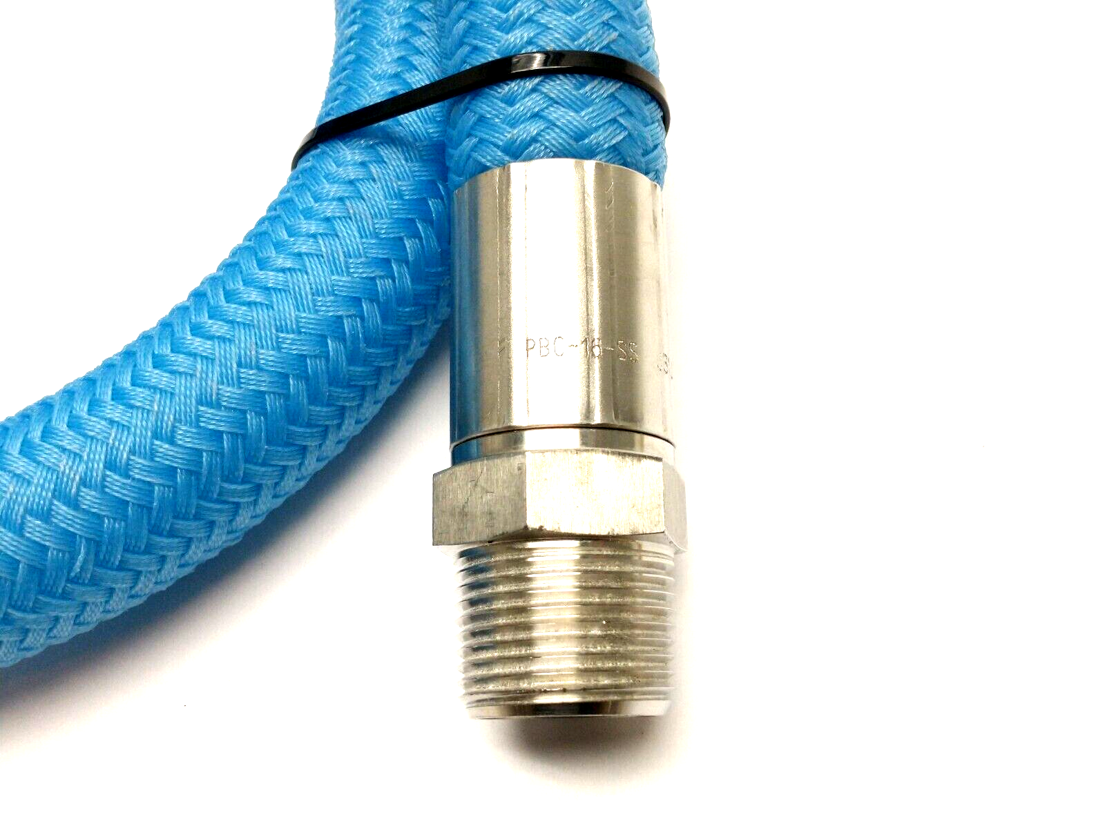 FCX Performance PBC-16-SS Braided Sanitary Hose 4' Length MP-16-SS HT#RM-7707 - Maverick Industrial Sales