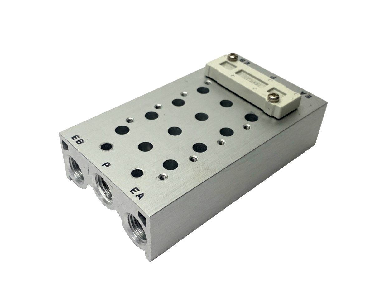 SS5Y5-20-05-00N | SMC Pneumatic Valve Manifold/Base, 5-Stations, 1/4" NPT - Used - Maverick Industrial Sales