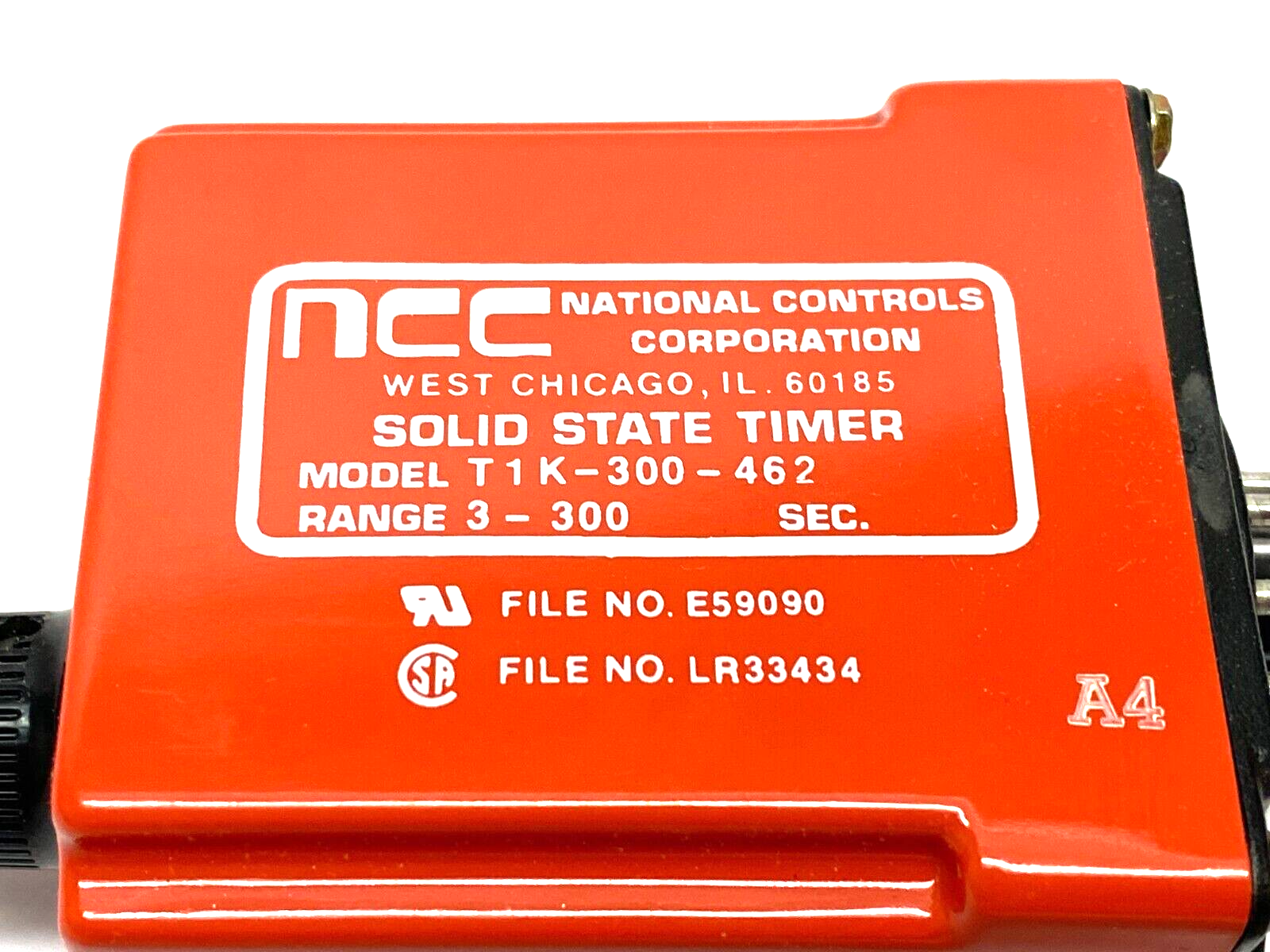 NCC National Controls Corp T1K-00300-462 Solid-State Time Delay Relay 3-300sec - Maverick Industrial Sales