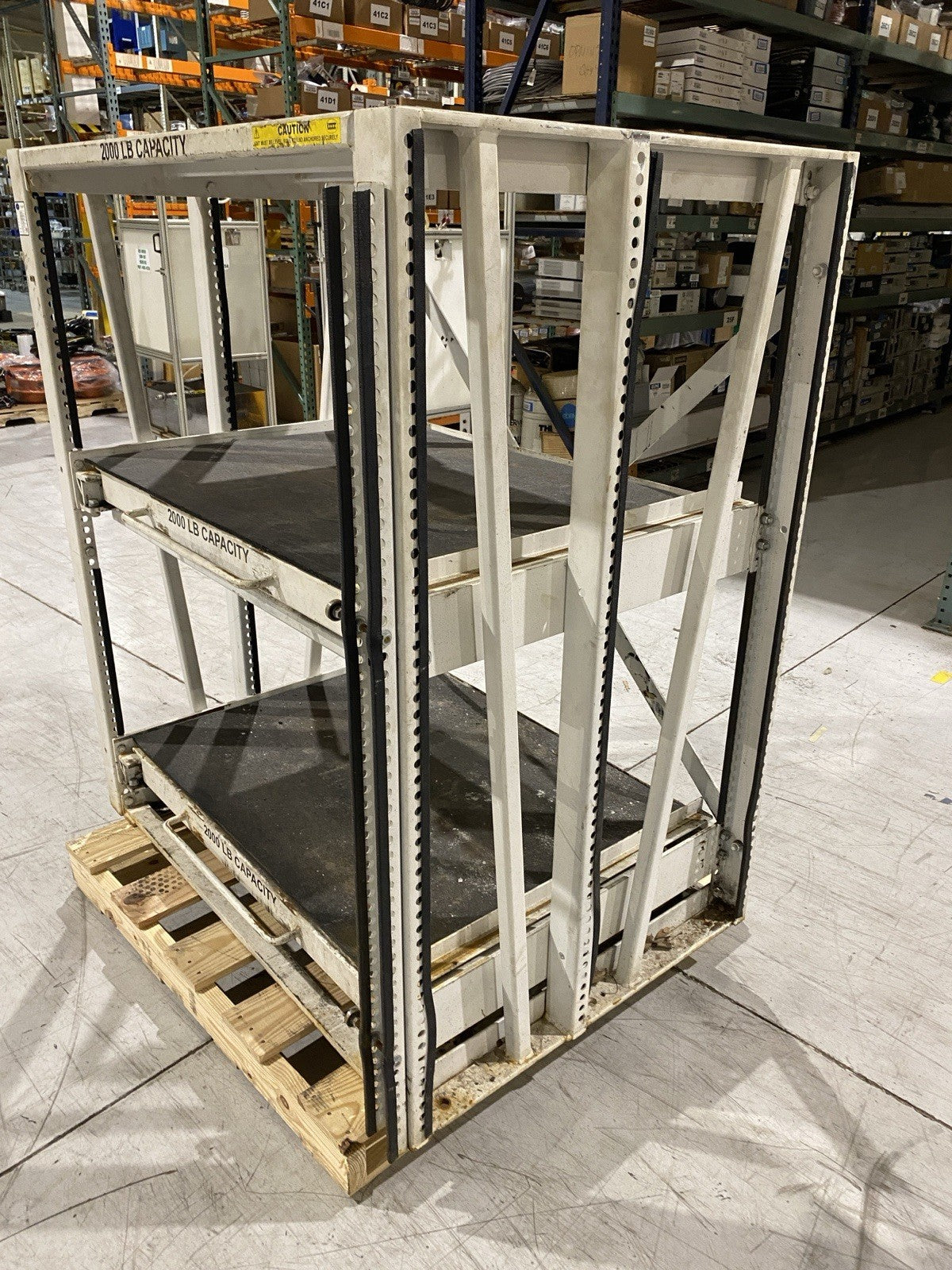 SI 2000 42X34-2-60 | Proper Storage Systems Die Shelving Manual Roll Out Storage - Used - Maverick Industrial Sales