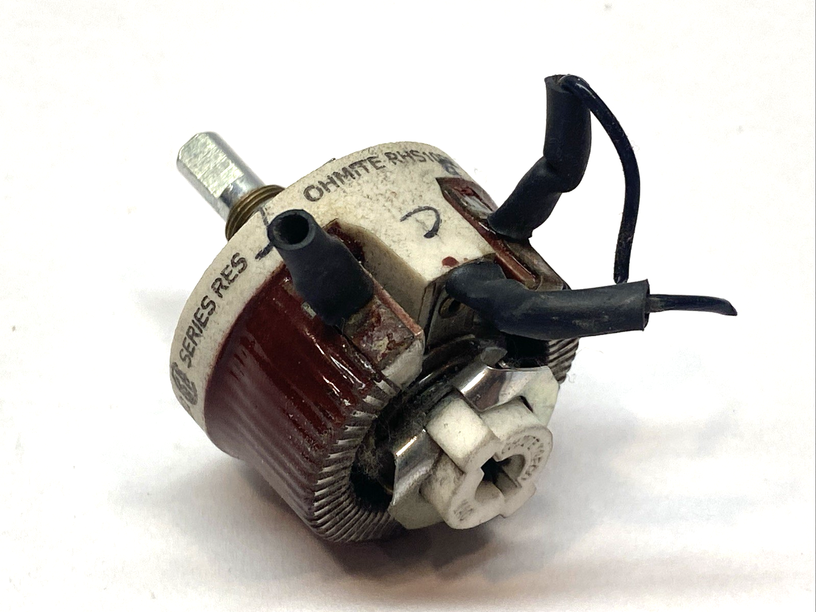 Ohmite RHS10RE Wirewound Rheostat 10 Ohm 25W Panel Mount 500V - Maverick Industrial Sales