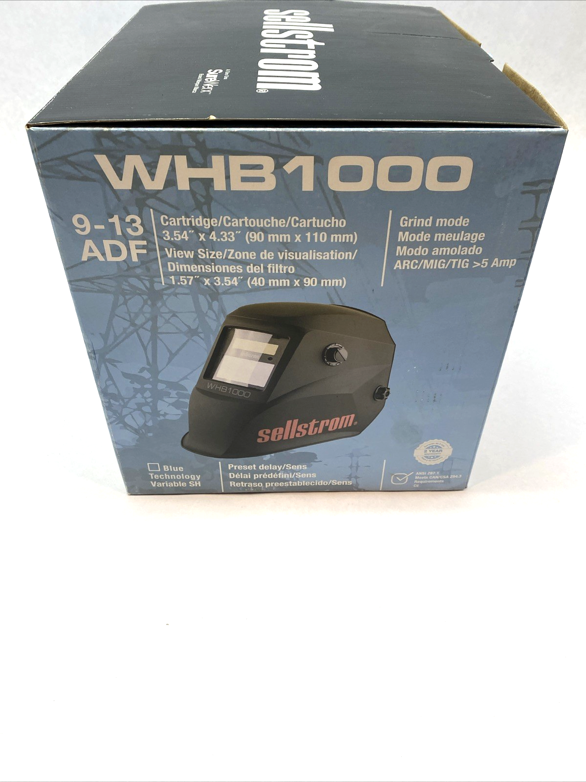 Sellstrom WHB1000 Advantage Series Auto-Darkening Welding Helmet ADFS S26100 - Maverick Industrial Sales
