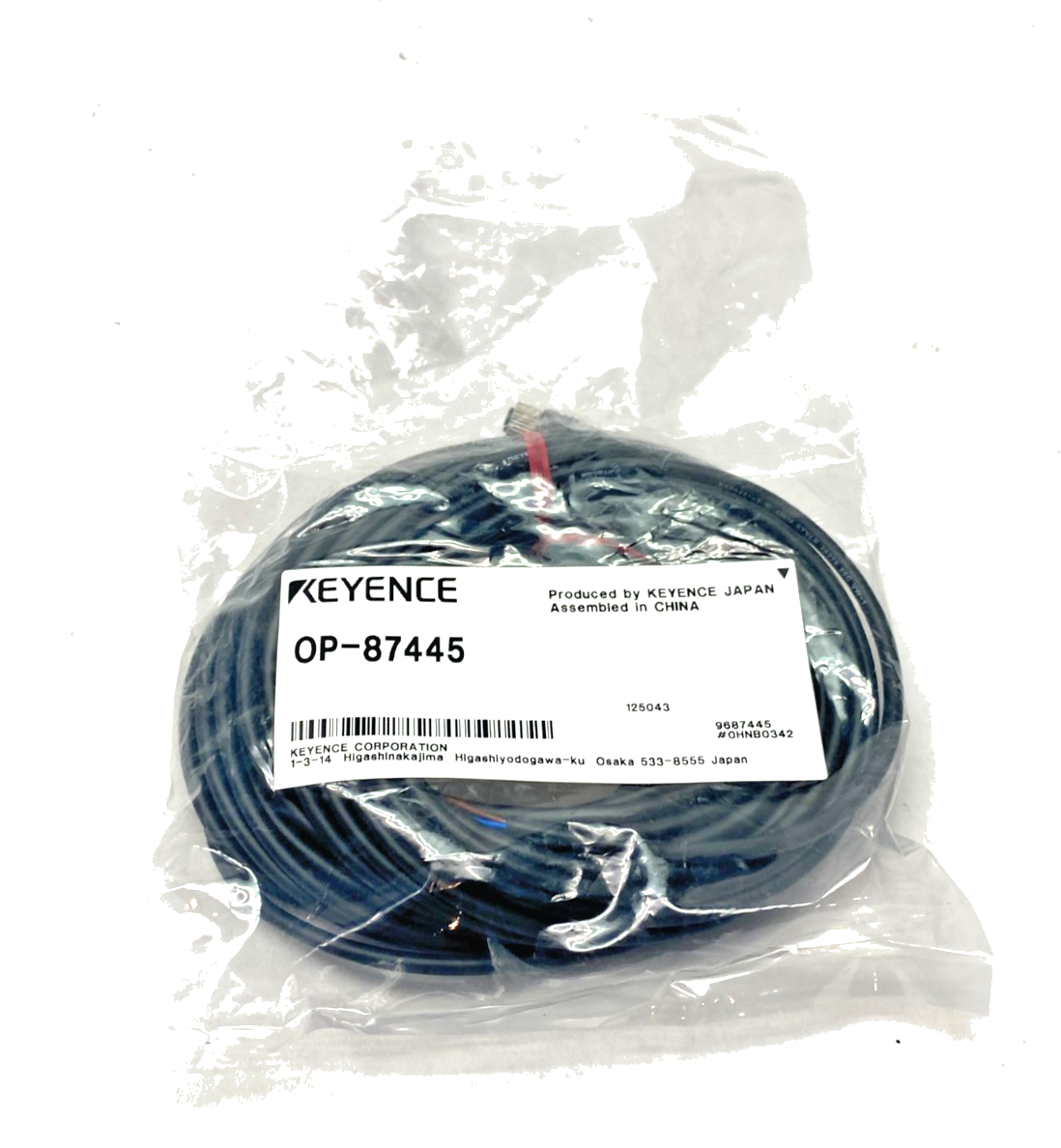 Keyence OP-87445 Panel/Monitor Power Cable M8 4-Pin - Maverick Industrial Sales