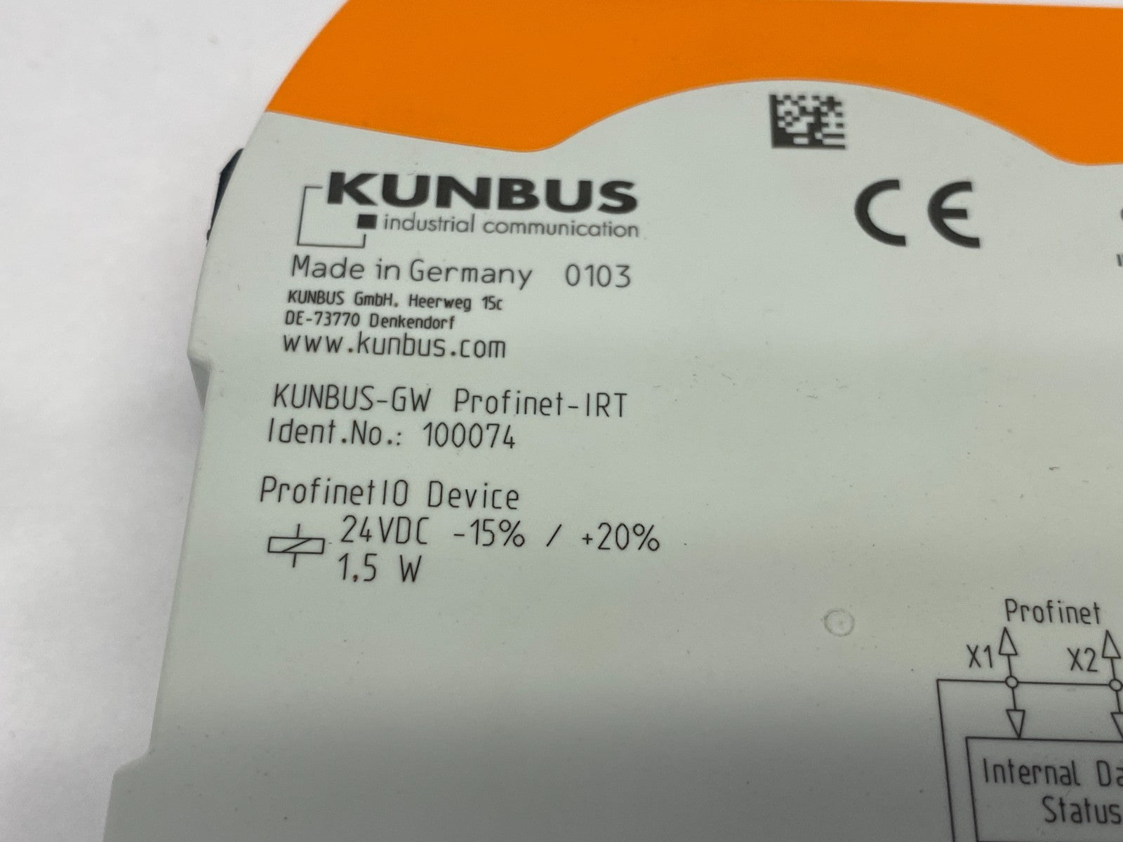 Kunbus 100074 RevPi Gate PROFINET IRT Expansion Module KUNBUS-GW - Maverick Industrial Sales