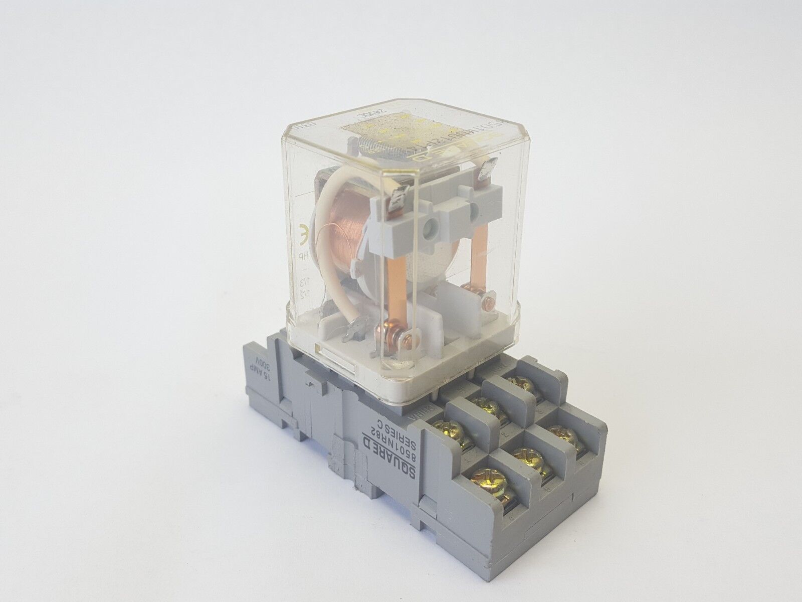 8501KUD12P14V53 8501NR82 | Square D 8501KUD12P14V53 Relay w/8501NR82 Series C Base - Used - Maverick Industrial Sales